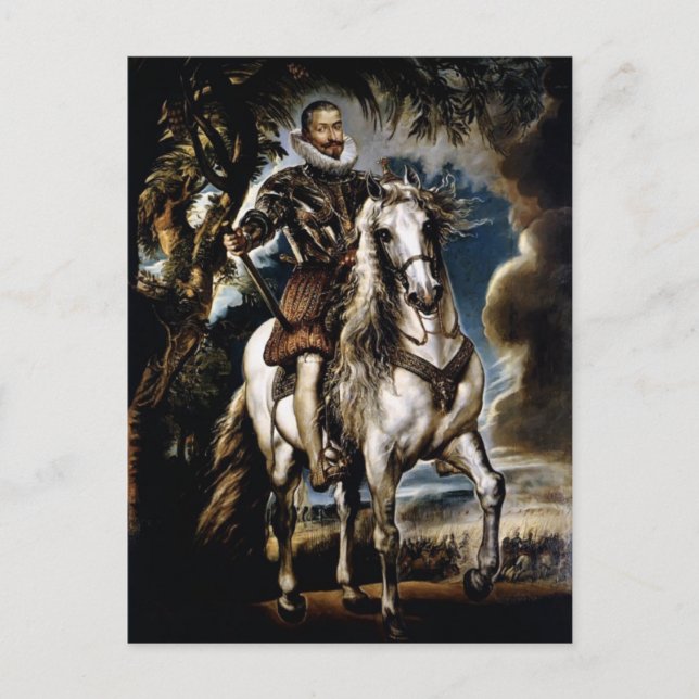 Peter Rubens- Equestrian Portrait of Duke, Lerma Postcard (Front)