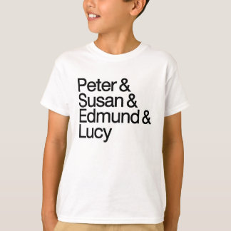 Peter & Susan & Edmund & Lucy T-Shirt for Kids