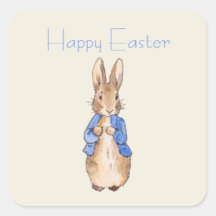 Peter the Easter bunny rabbit Square Sticker