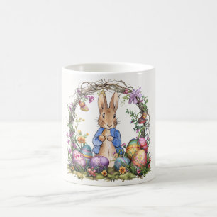 Peter the Easter Rabbit Easter Eggs  Coffee Mug
