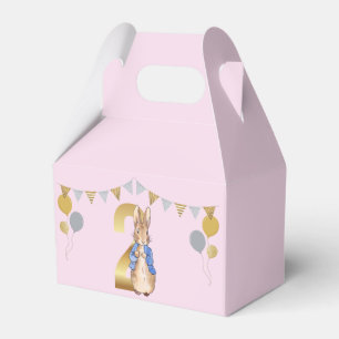 Peter the Rabbit 2nd Birthday Pink Favor Box