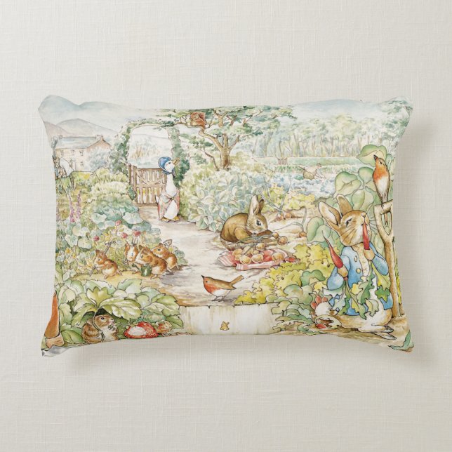 Peter the Rabbit  Accent Pillow (Front)