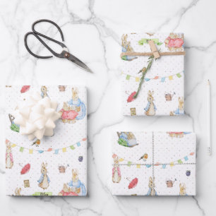Peter the Rabbit and Family Wrapping Paper Sheet