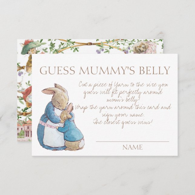 Peter the Rabbit Baby Guess Mummy's Belly Game (Front/Back)