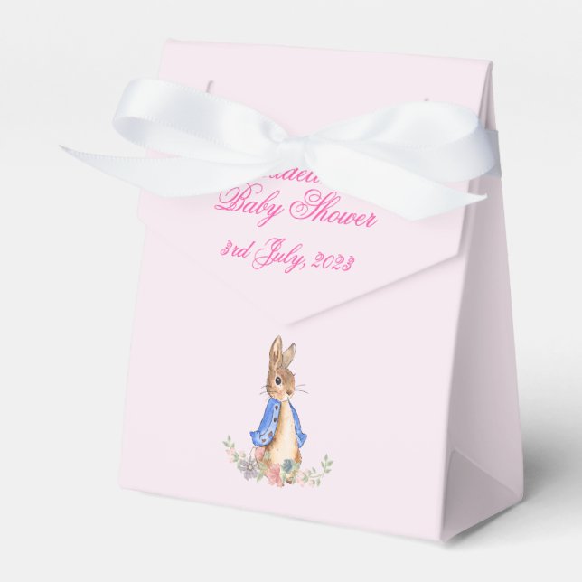 Peter the Rabbit Baby Shower Favor Box (Front Side)