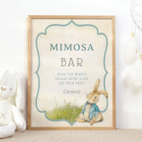 Peter The Rabbit Baby Shower Vintage Mimosa Bar