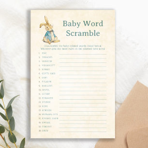 Peter The Rabbit Baby Word Scramble Vintage Game