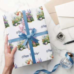 Peter the rabbit Balloons Happy Birthday Wrapping Paper