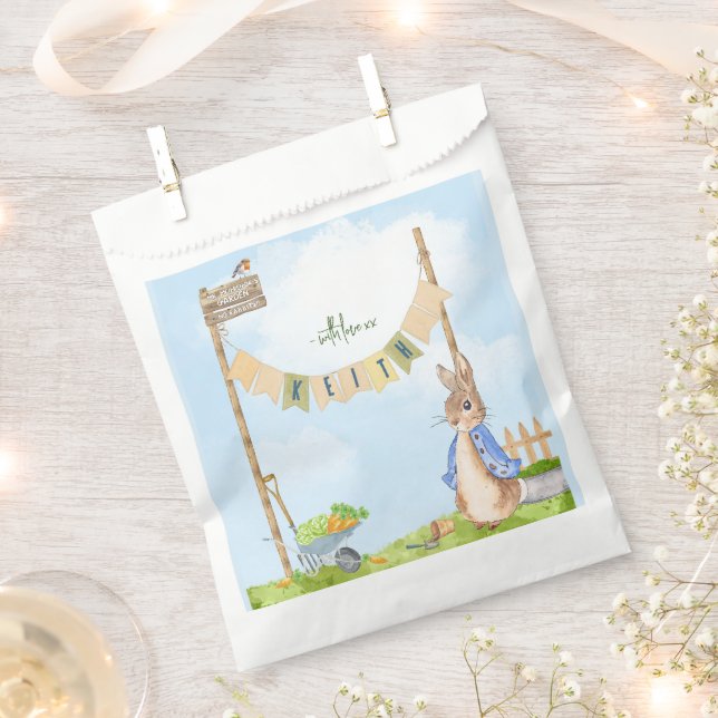 Peter the Rabbit Birthday Garden Party  Favour Bag (Clipped)