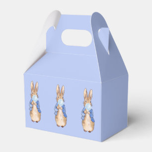 Peter the Rabbit Blowing Blue Bubble gum   Favor Box