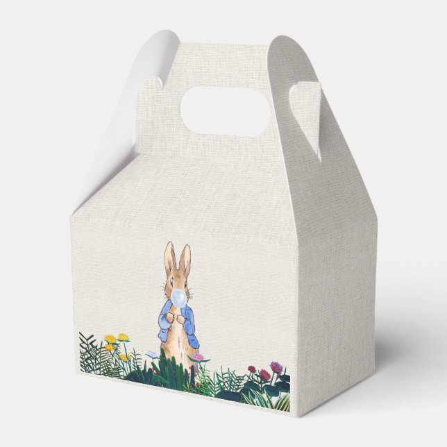 Peter the Rabbit Blue gum in His Flower Garden Favor Box (Front Side)