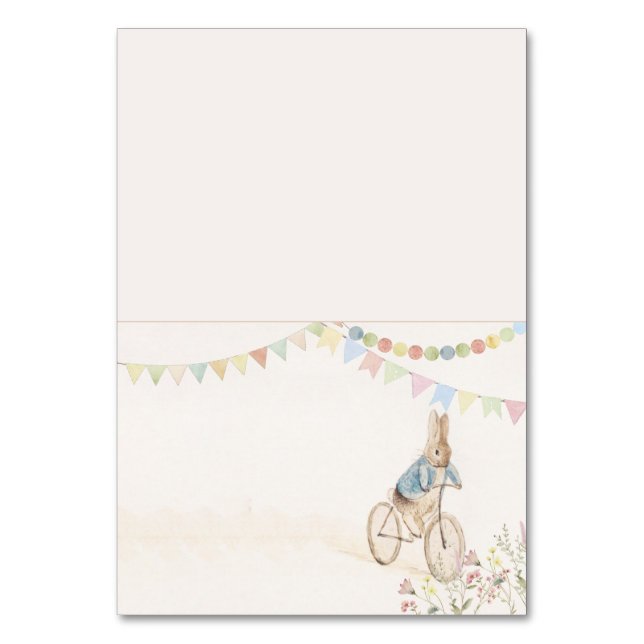 Peter the Rabbit Bunny Baby Shower Place Card (Front)