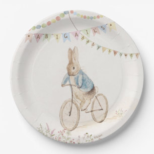 Peter the Rabbit Bunny Gender Neutral Baby Shower Paper Plate