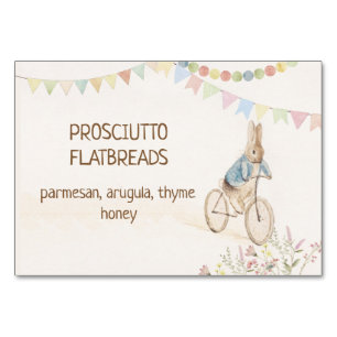 Peter the Rabbit Bunny Gender Neutral Buffet Food Table Number