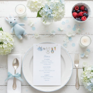 Peter the Rabbit Clothesline Baby Shower  Menu