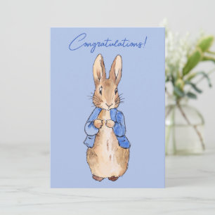 Peter the rabbit Congratulations greeting Invitation