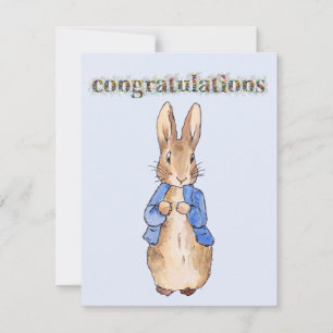 Peter the rabbit Congratulations Wildflowers
