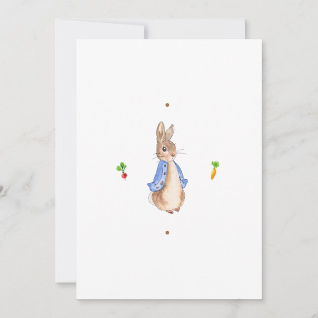 Peter the Rabbit Customizable Invitation (Front)