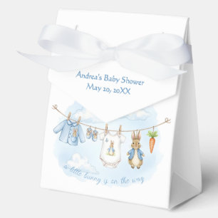 Peter the Rabbit Cute Clothesline Baby Shower   Favor Box