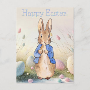 Peter the Rabbit Easter Bunny Rabbit Holiday Postcard