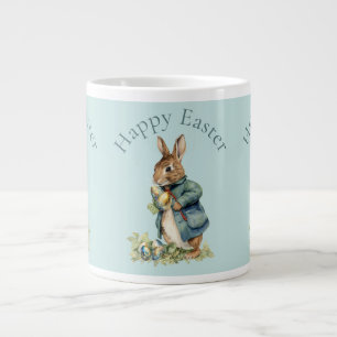 Peter the rabbit Easter egg hunt Large Coffee Mug