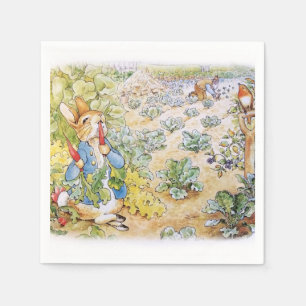 Peter the Rabbit Eating Carrots Napkin