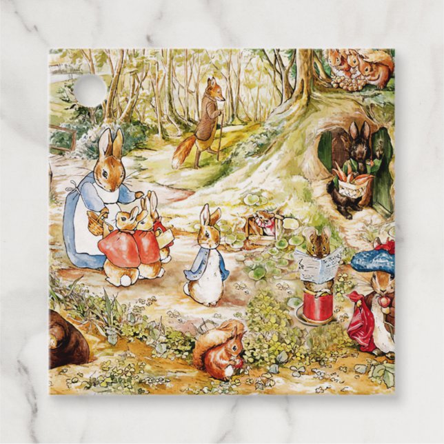 Peter the Rabbit  Favour Tags (Front)