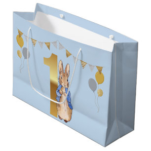 Peter the Rabbit First Birthday Large Gift Bag