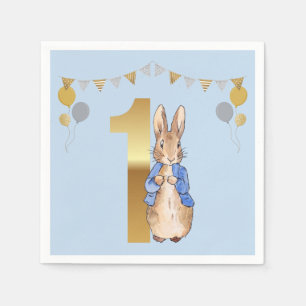 Peter the Rabbit First Birthday Napkin