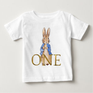 Peter the rabbit First Birthday ONE Baby T-Shirt