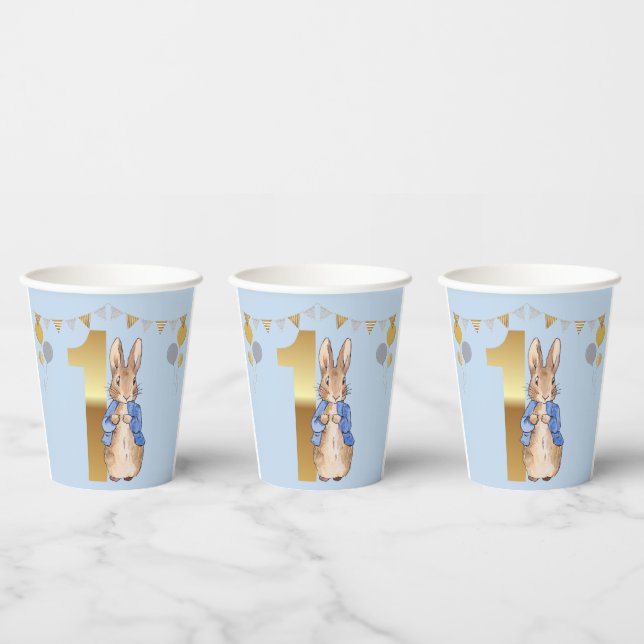 Peter the Rabbit First Birthday Paper Cups (Multi)