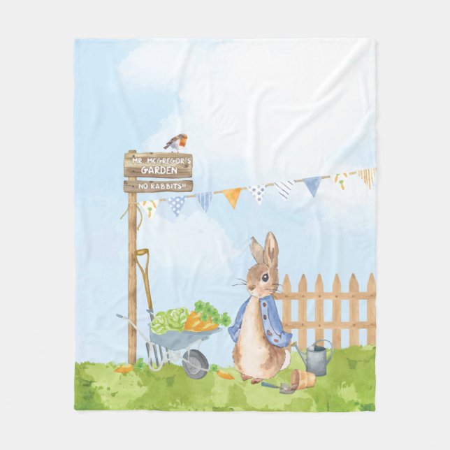 Peter the Rabbit Fleece Blanket (Front)