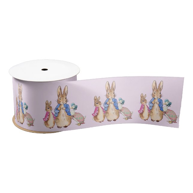 Peter the rabbit Flopsy and Jemima Puddle duck Satin Ribbon (Spool)