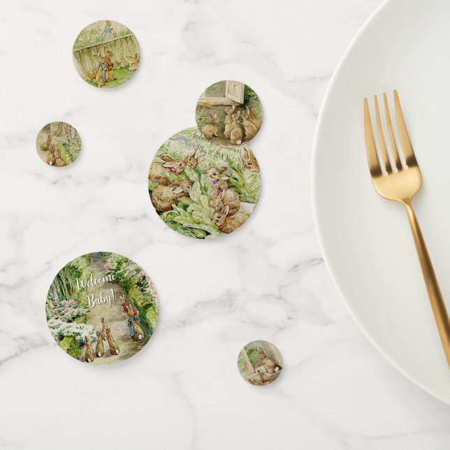 Peter the Rabbit Garden Baby Shower Confetti (Group)