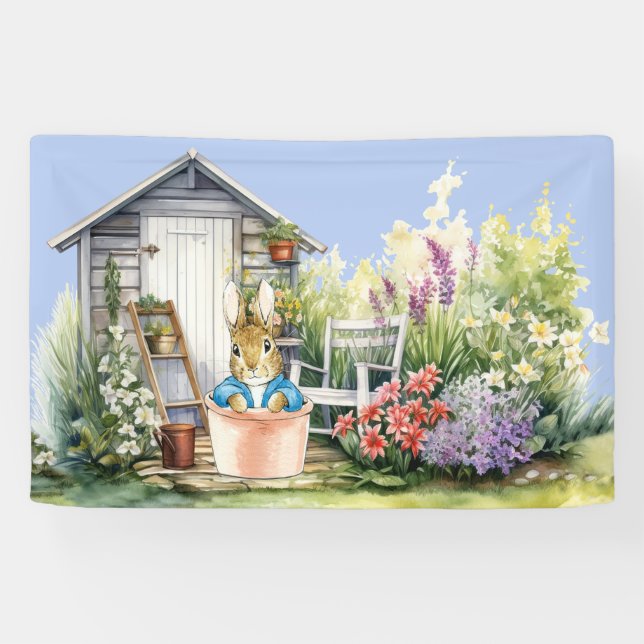 Peter the Rabbit Garden Shed Banner (Horizontal)