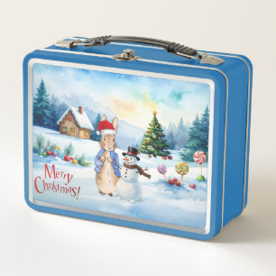Peter the rabbit Ginger bread house Metal Lunch Box