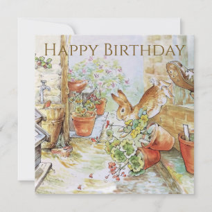 Peter the rabbit Happy Birthday Card