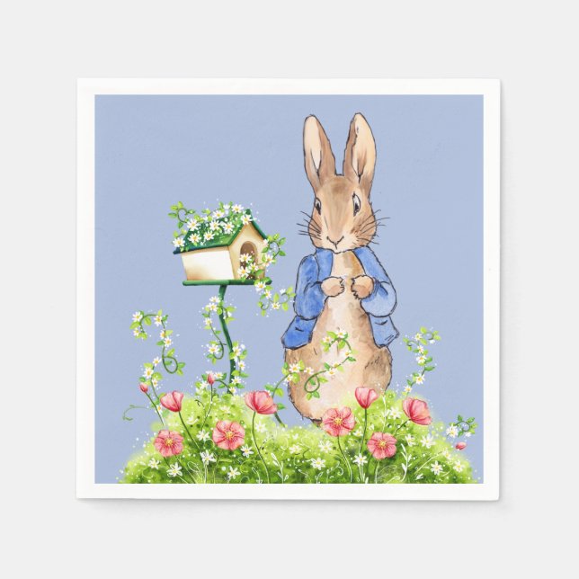 Peter the Rabbit in His Garden    Napkin (Front)