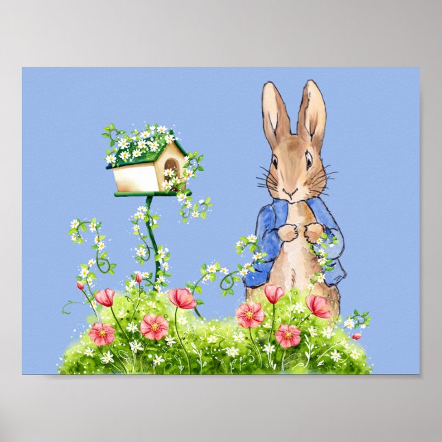 Peter the Rabbit in His Garden  Poster (Front)