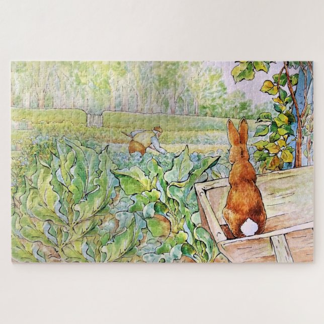 Peter the Rabbit in Mr. Mc Gregor's Vegie Garden   Jigsaw Puzzle (Horizontal)