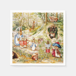 Peter the Rabbit in the Woods Napkin