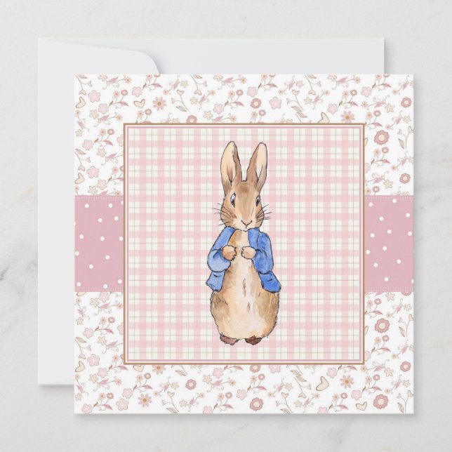 Peter the Rabbit  Invitation (Front)