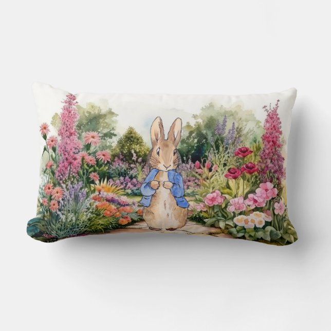 Peter the Rabbit Lumbar Pillow (Front)