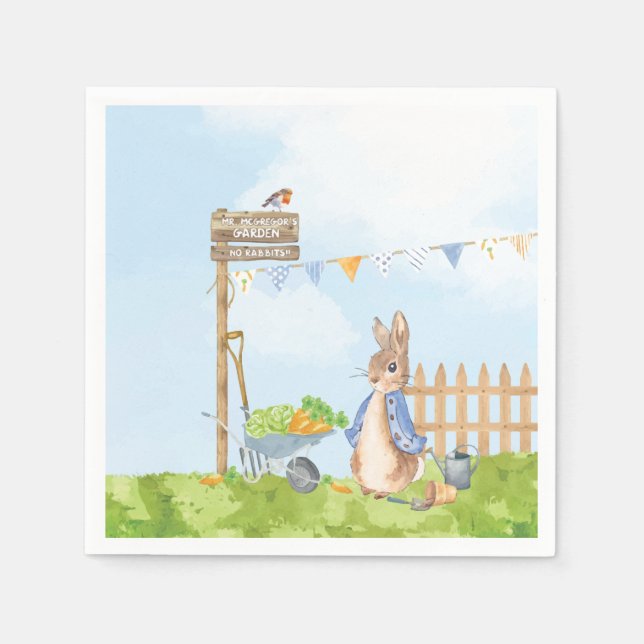 Peter the Rabbit Napkin (Front)