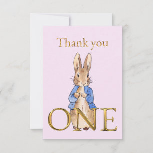 Peter the rabbit ONE Thank You Card