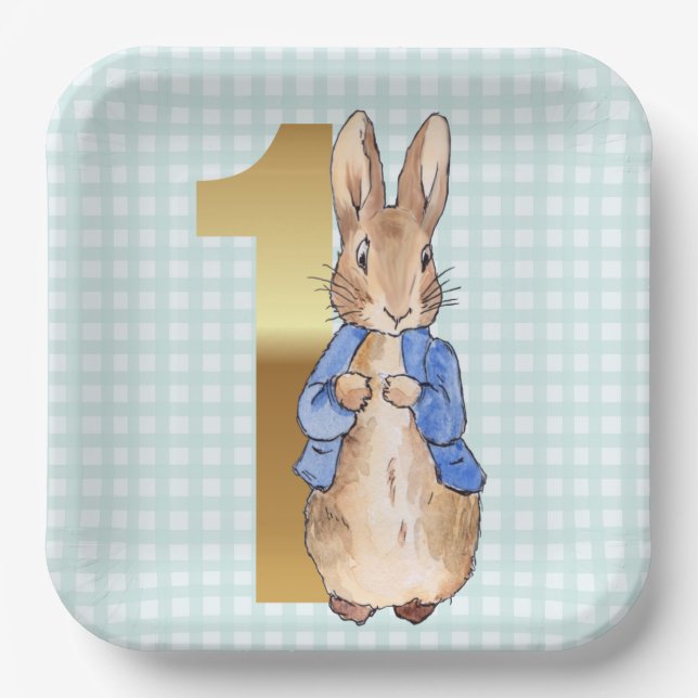 Peter the Rabbit  Paper Plate (Front)