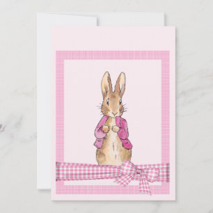 Peter the Rabbit Pink jacket   Invitation