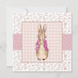 Peter the Rabbit Pink jacket Invitation