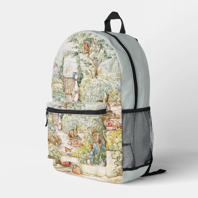 Peter the rabbit  printed backpack (Back Corner Right)