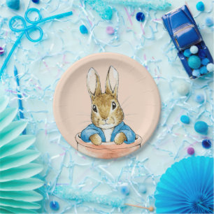 Peter the Rabbit Sitting in a Pot    Paper Plate